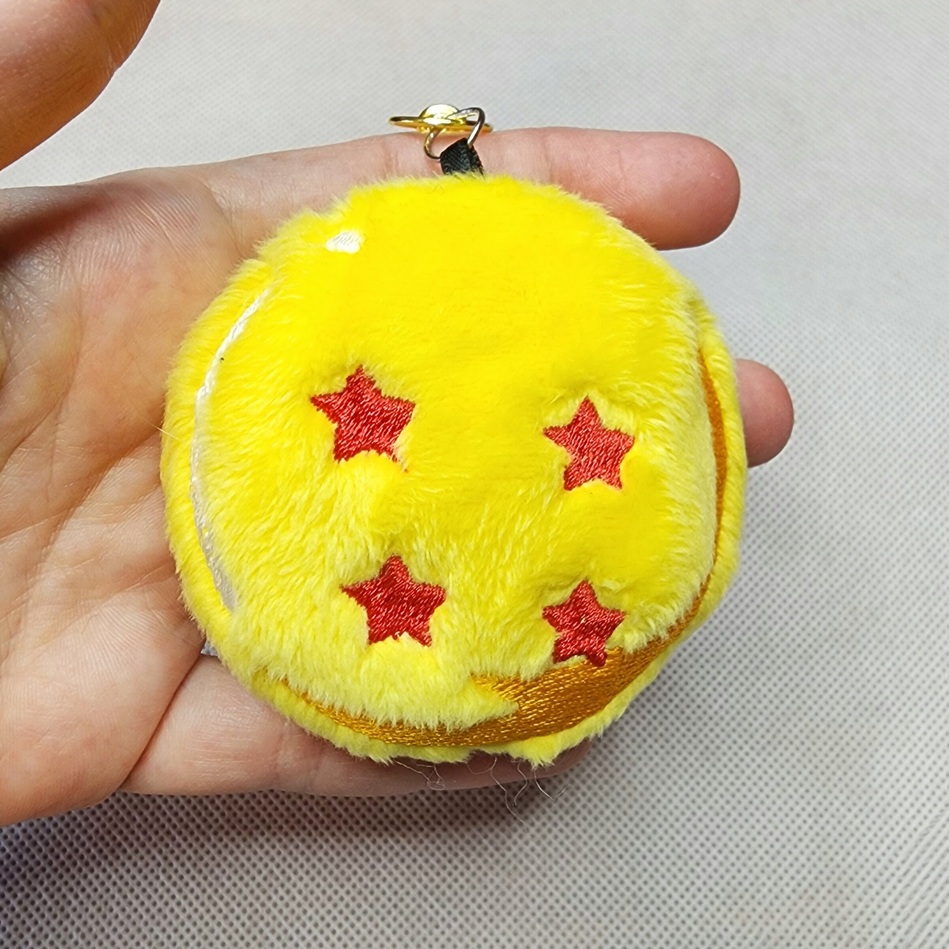 4 star Dragon Ball Plushie Keychain Plush keychain Sweethaven Cottage   