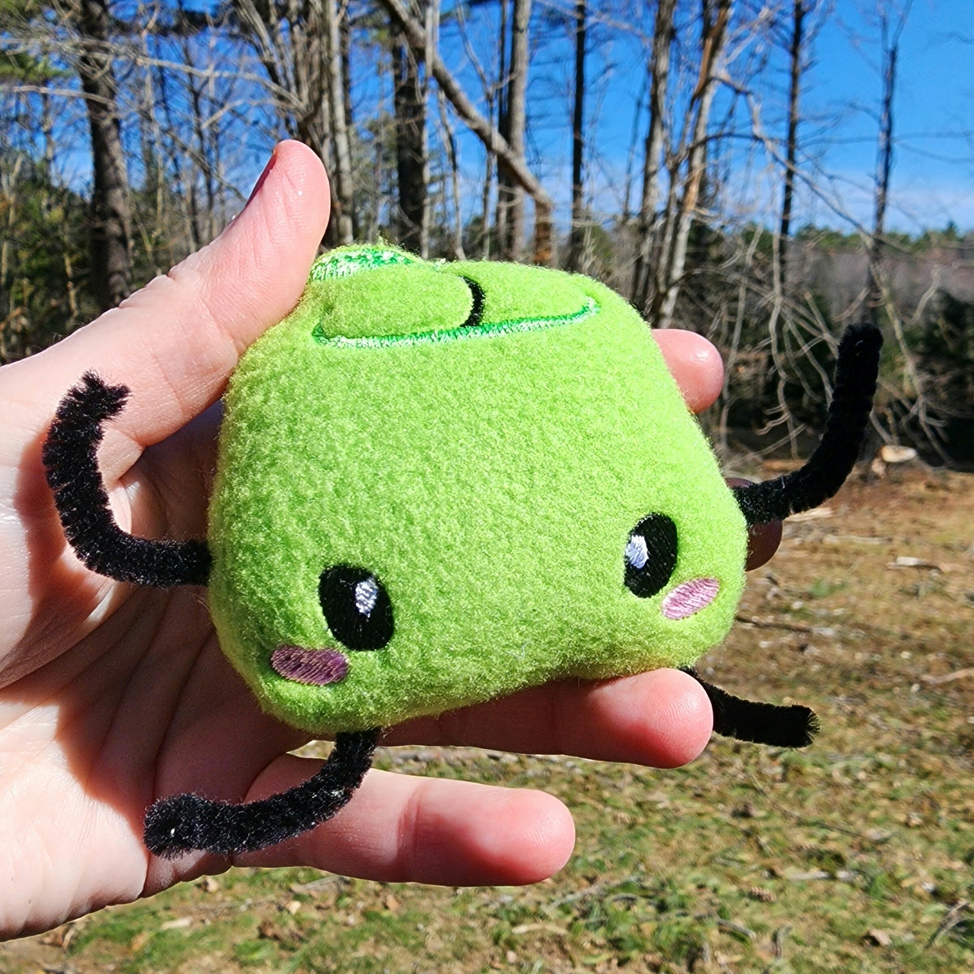 Stardew Valley Junimo Plushie Keychain Plush keychain Sweethaven Cottage   