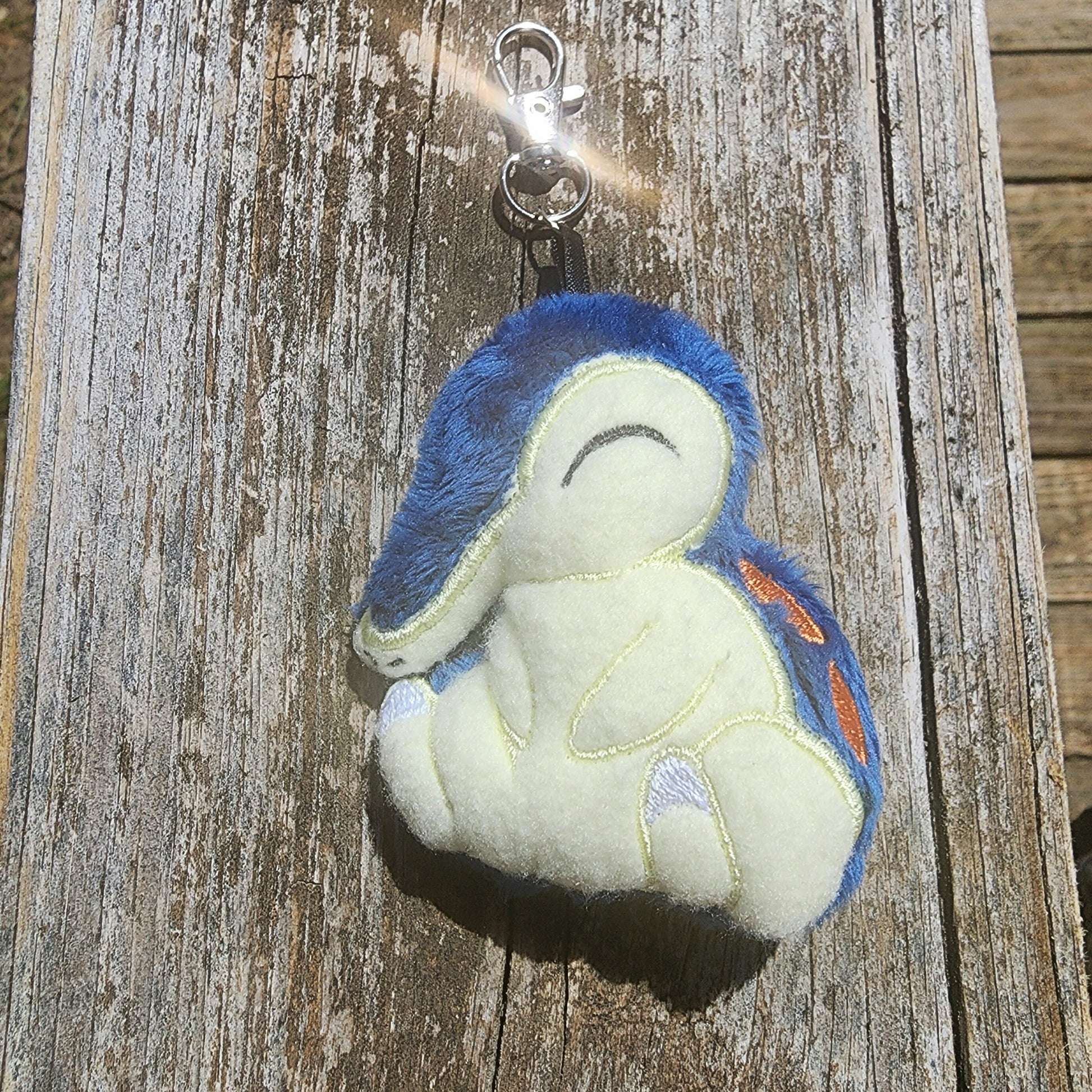 Cyndaquil Pokemon Plushie Keychain Plush keychain Sweethaven Cottage   