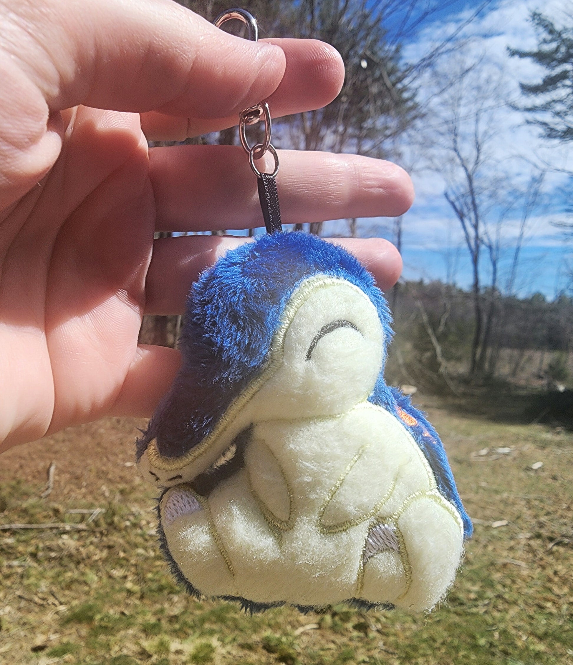 Cyndaquil Pokemon Plushie Keychain Plush keychain Sweethaven Cottage   