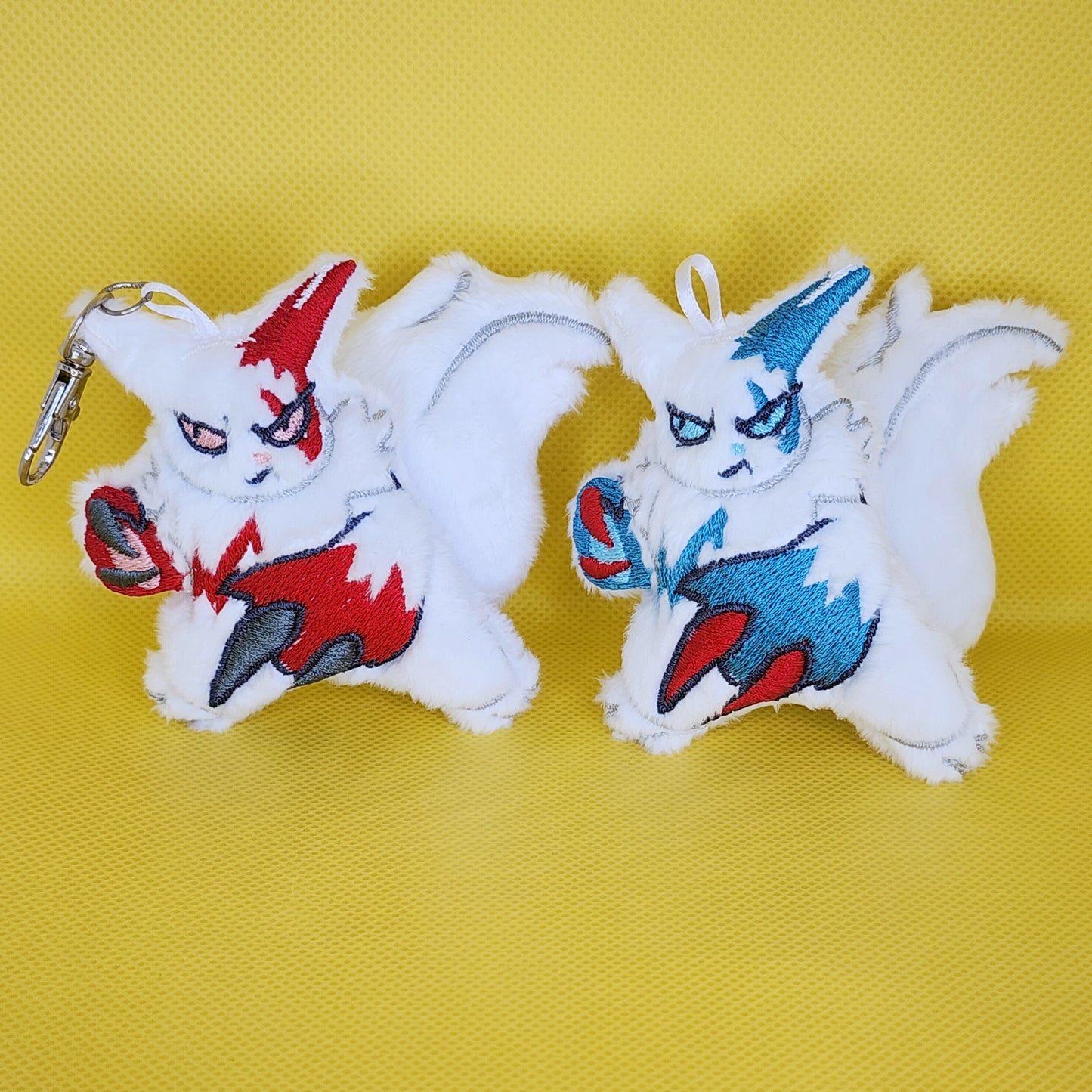 Zangoose Plushie Keychain Plush keychain Sweethaven Cottage Both versions  