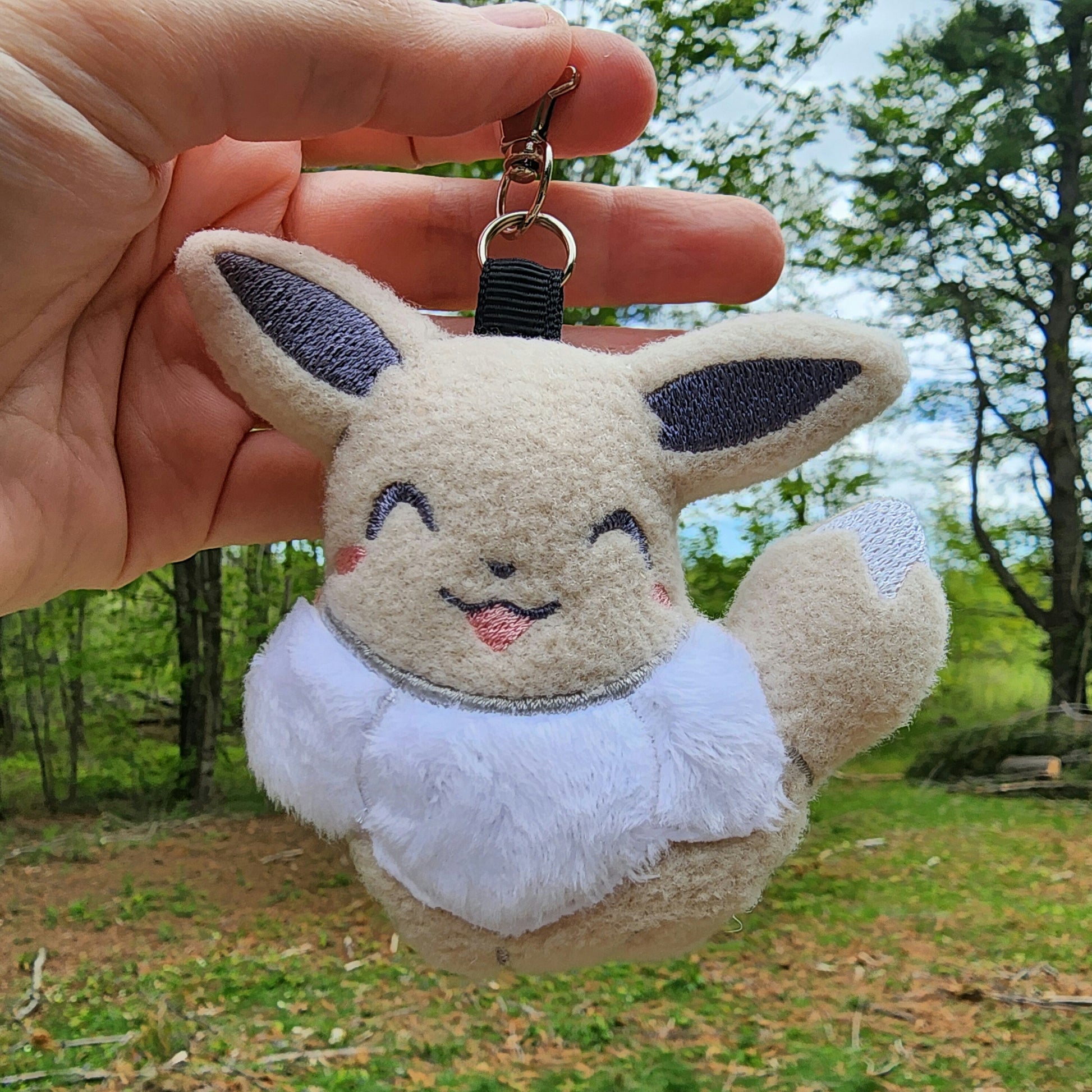 Eevee Pokemon Plushie Keychain Plush keychain Sweethaven Cottage   