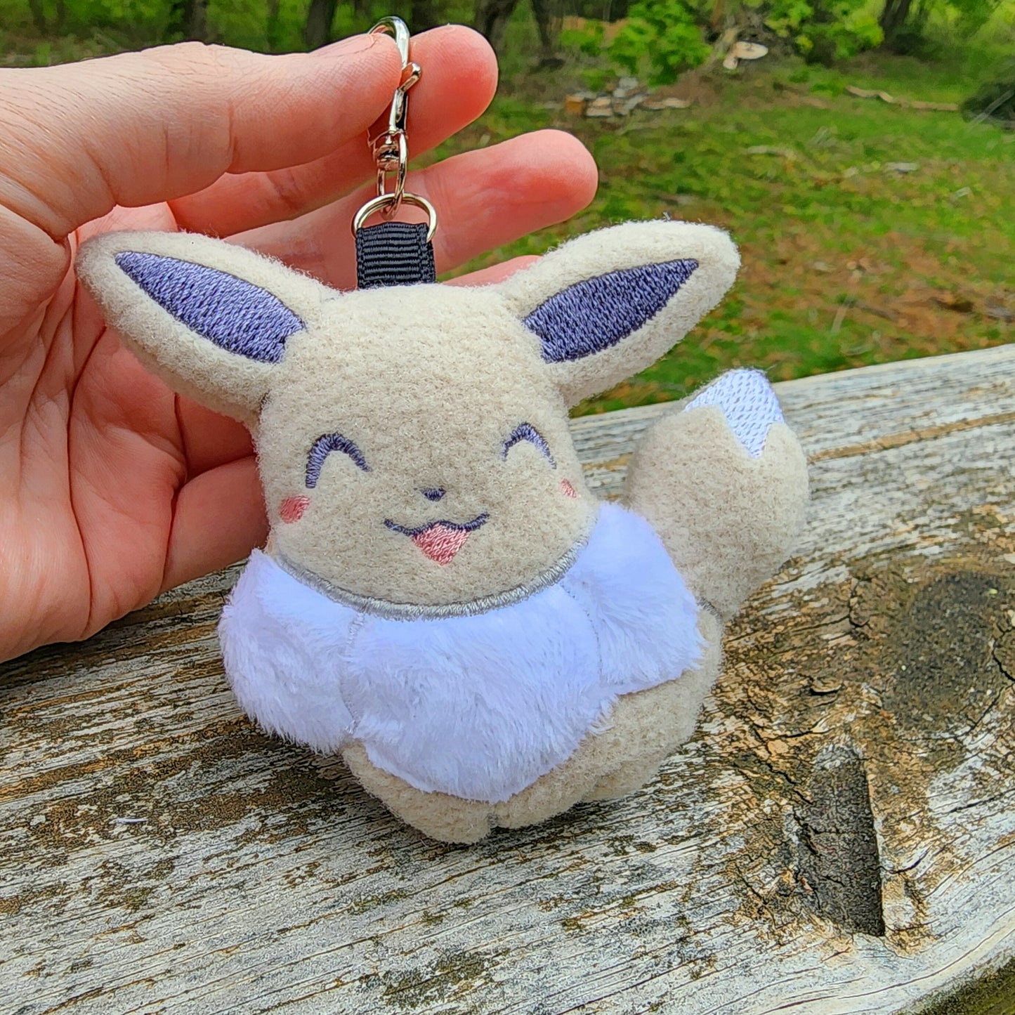 Eevee Pokemon Plushie Keychain Plush keychain Sweethaven Cottage   