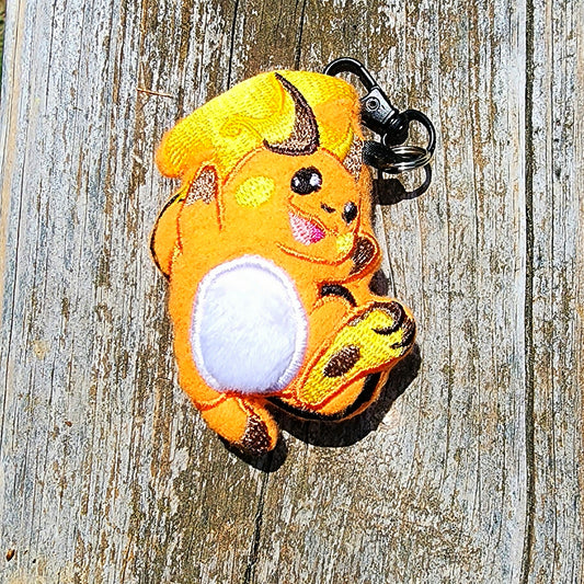 Raichu Pokemon Plushie Keychain Plush keychain Sweethaven Cottage   