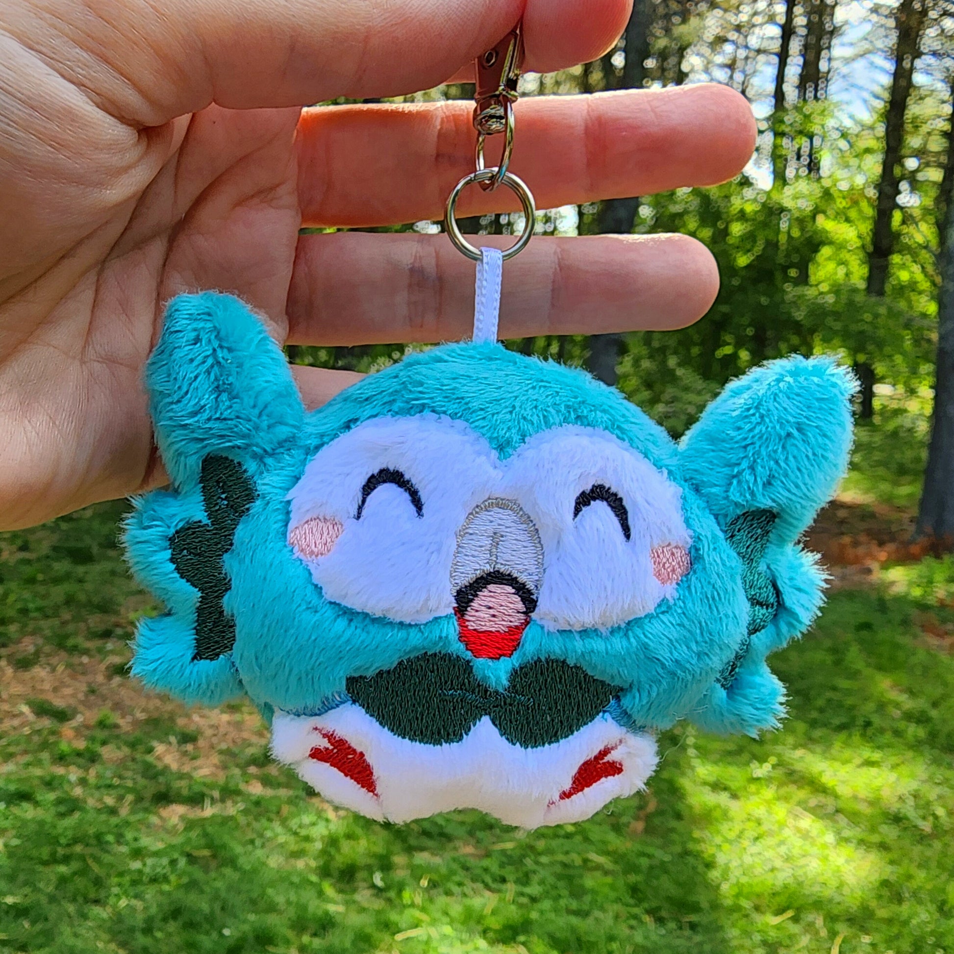 Rowlet Pokemon Plushie Keychain Plush keychain Sweethaven Cottage Shiny  