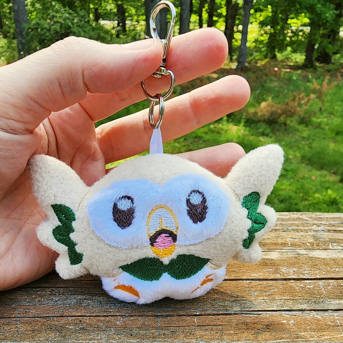 Rowlet Pokemon Plushie Keychain Plush keychain Sweethaven Cottage Normal version  