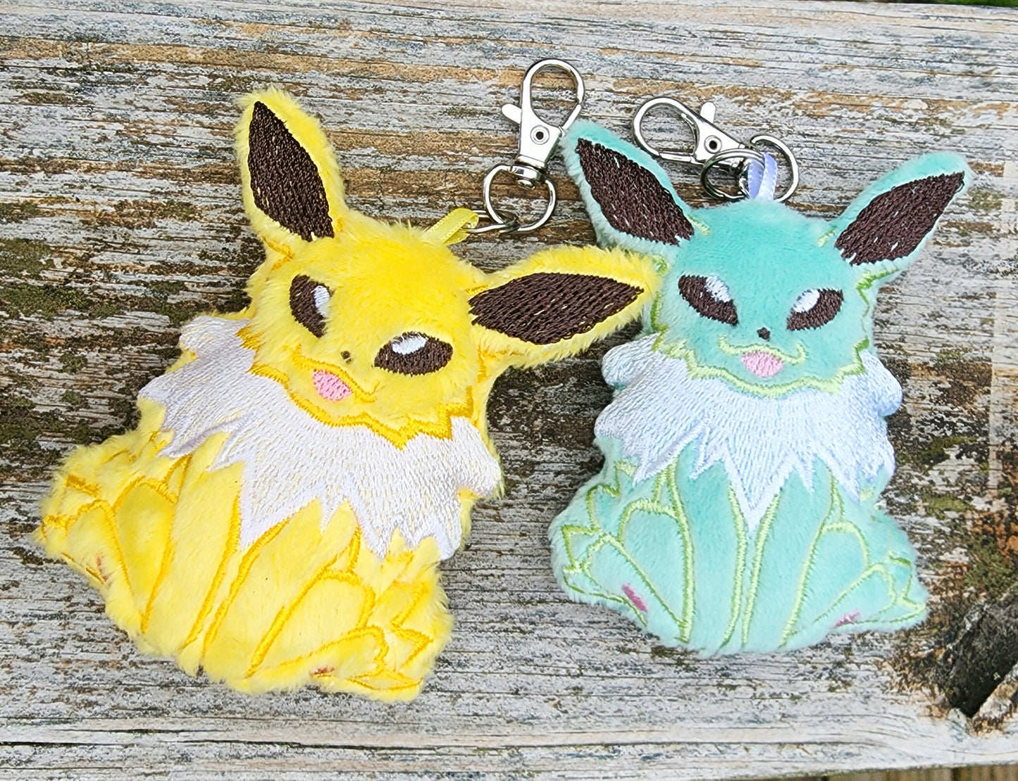 Jolteon Pokemon Plushie Keychain Plush keychain Sweethaven Cottage   