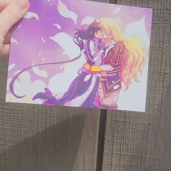 BUMBLEBY Kiss Art Print Semi glossy premium art card and letter sized BMBLBY art print poster