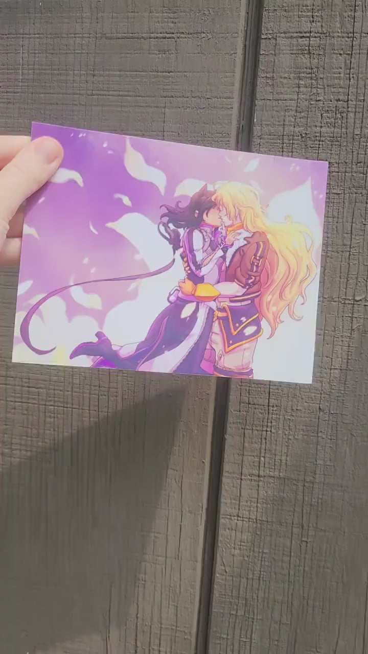 BUMBLEBY Kiss Art Print Semi glossy premium art card and letter sized BMBLBY art print poster