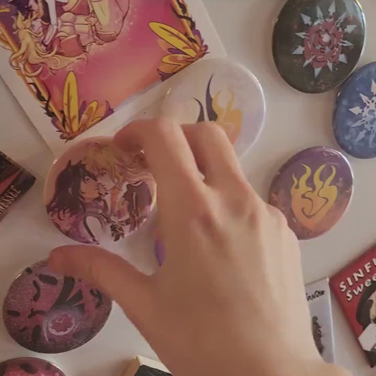 BUMBLEBY Fridge MAGNETS 2.25 inch 58mm Blake and Yang BMBLB Sapphic round rubber magnetic accessory
