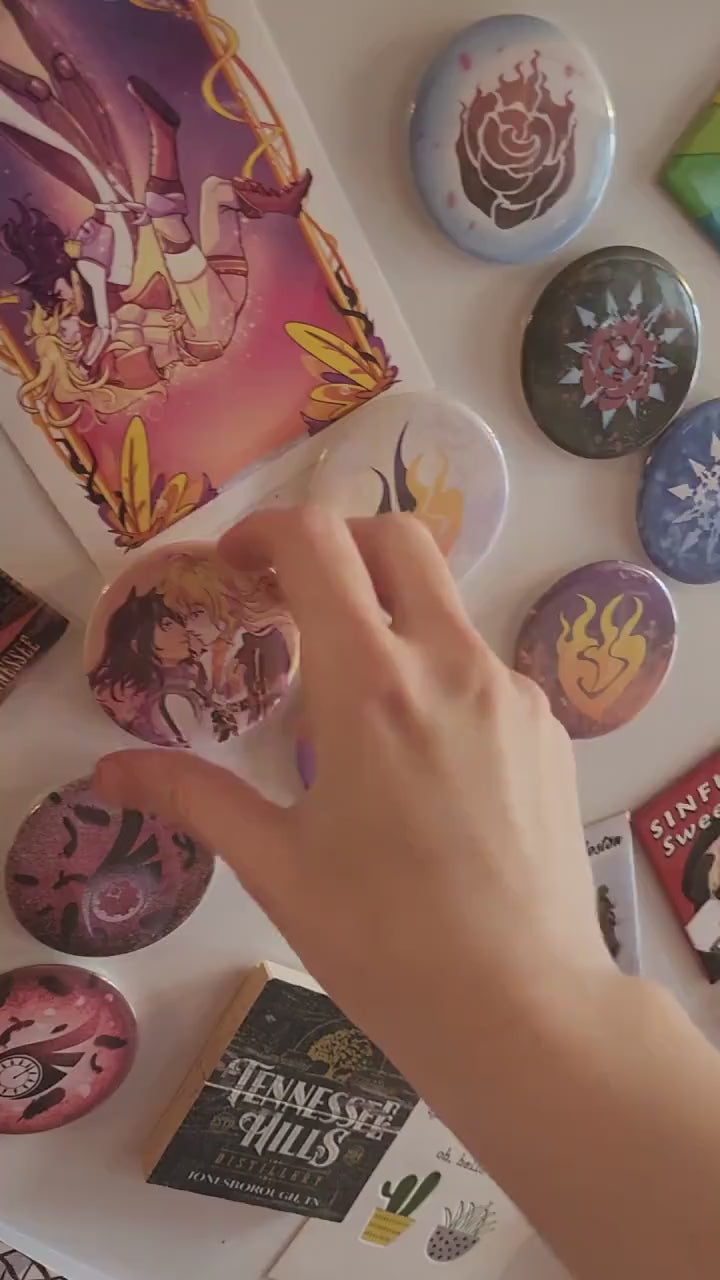 Team RWBY Fridge MAGNETS 2.25 inch 58mm round rubber magnetic