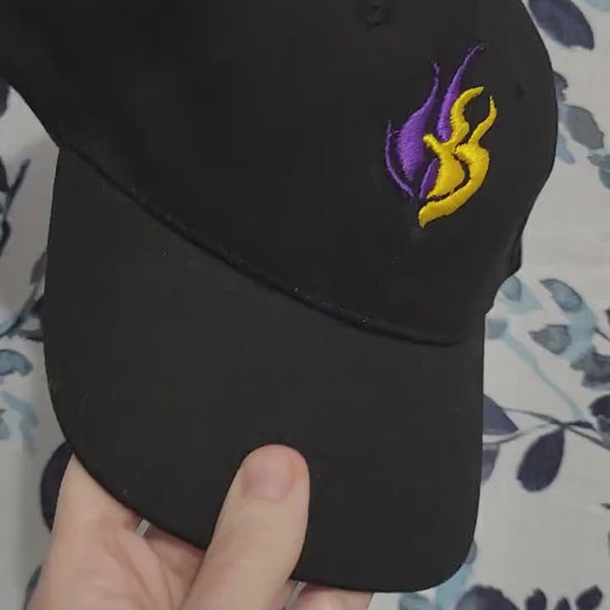 Bumbleby Embroidered Baseball hat | Custom black adjustable size baseball cap with Yang and Blake's emblem