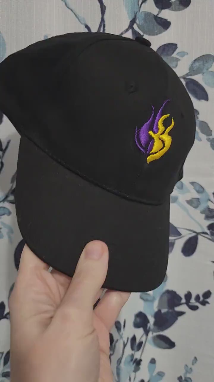 Bumbleby Embroidered Baseball hat | Custom black adjustable size baseball cap with Yang and Blake's emblem